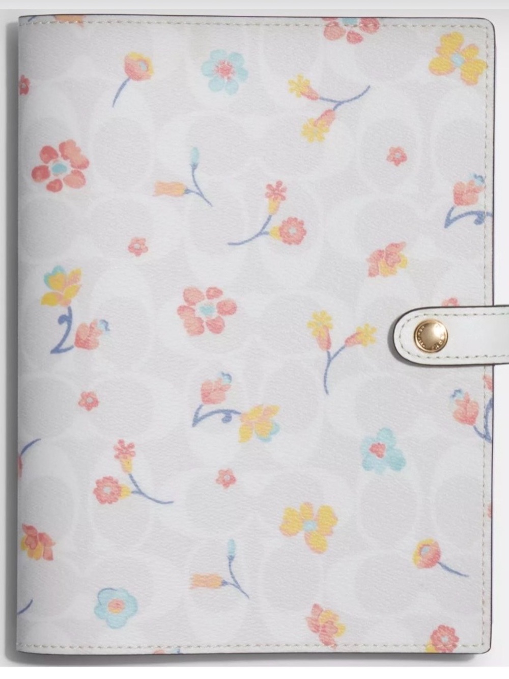 Coach NWT Notebook In Signature Canvas With Mystical Floral Print
